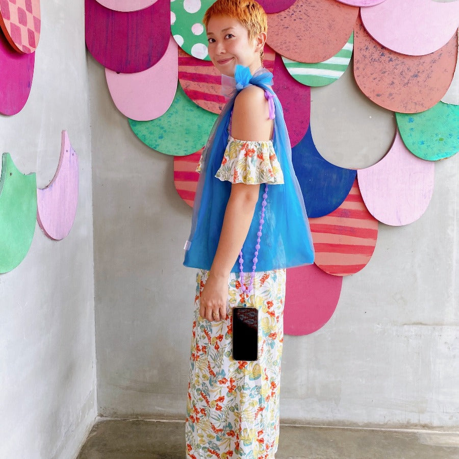 Beads&Ribbon shoulder