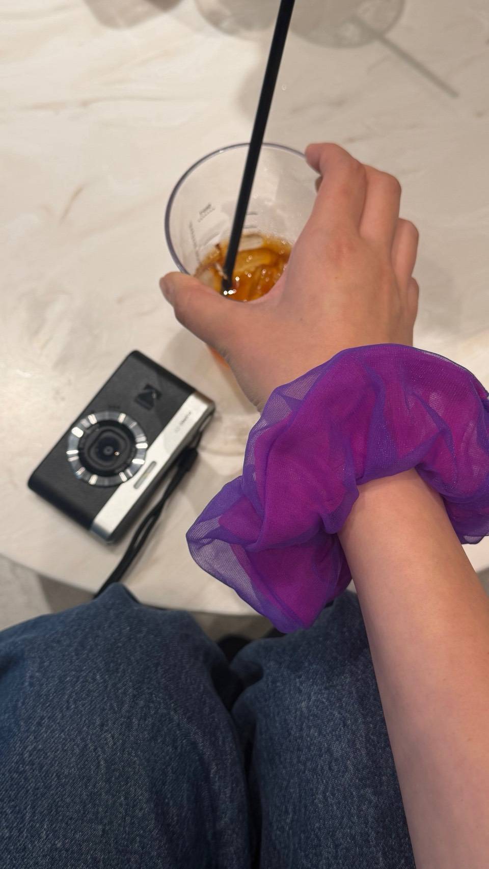 flower scrunchie 