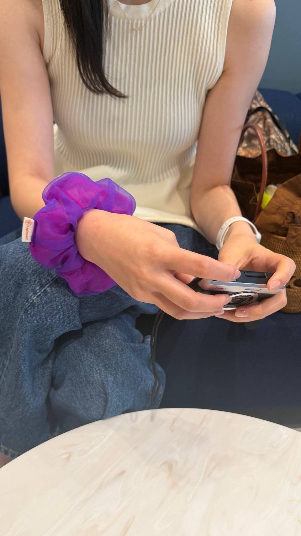 flower scrunchie 